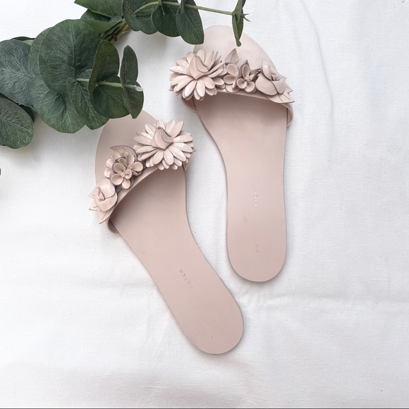 Sophia Webster Lilico Patent Floral Slide Sandal - Picture 1 of 10